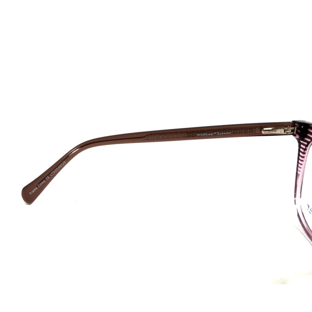 Wildflower Eyeglasses Frames Oleander PUR Purple Cat Eye Full Rim 53-19-140